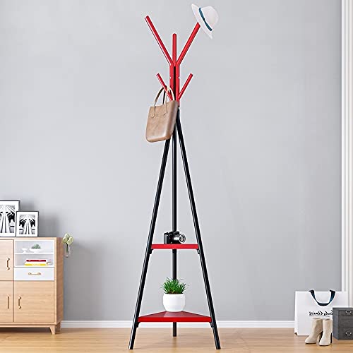 Porte-manteau d'ameublement Simple Cintrer à l'étage Chambre à coucher manteau Petit grillage de vêtements suspendus rack mannequin domestique arbre à repasser Porte-manteau porte-chapeau