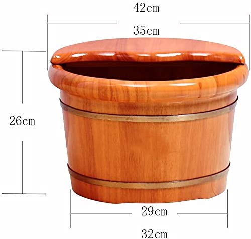 Spa de pies de madera con masaje y burbujas 42x26 cm miniatura 2