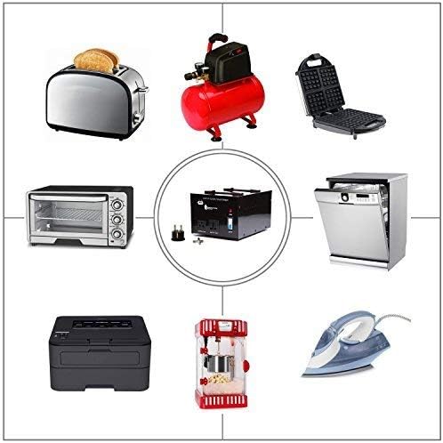 Miniatura 9 de Transformador convertidor de voltaje de 2000 vatios - Convertidor de energía de alta resistencia de 110 V120 V220 V240 V - Protección del disyuntor