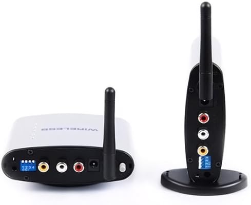 WHOOPS New Fashion 2.4GHz PAT-330 Wireless Audio Video AV Transmitter with 2 Receiver.