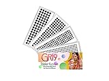 GRI9 Velvet Round Dot Bindi Tattoo Sticker Indian Multi Size Daily Use Forehead Bindis Adhesive Body...