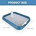 Baluue Indoor Dog Potty Tray with Protection Wall Every Side for No Leak, Spill, Accident - Keep Paws Dry and Floors Clean(Blue)