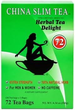 China Slim Tea Dieter's Delight 72 Tea Bags (NET WT 6.34 OZ (180 g) Made in USA