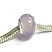 Dreambell 925 Sterling Silver Natural Amethyst Bead for European Charm Bracelets