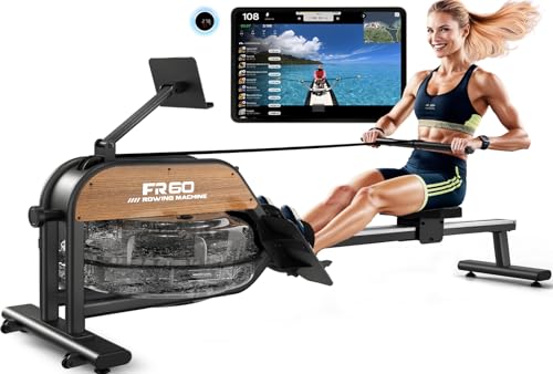 FYSIQ Rudergerät für zuhause Wasser Rudermaschine: 28L Wassertank Rudergeräte mit Bluetooth...