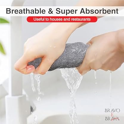LinenWeave Packung mit 5 geschirrtücher – 100% geschirrtücher Baumwolle, 45 x 70 cm – Super saugfähiges küchentücher – Maschinenwaschbar geschirrhandtücher – küchenhandtücher – Bild 3