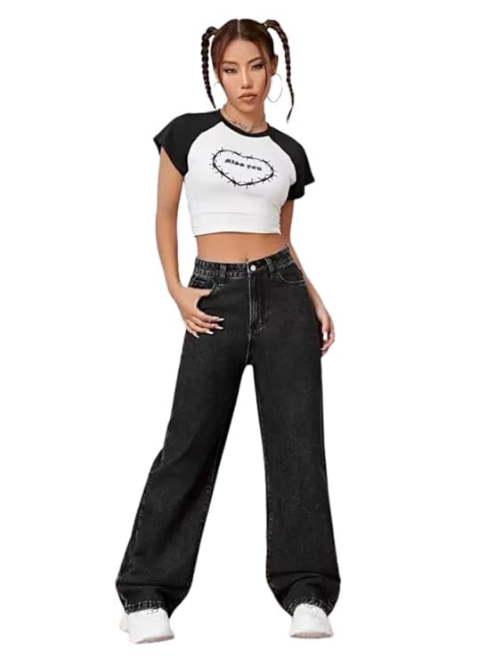 Image of Women's Denim Straight Fit Boyfriend Jeans