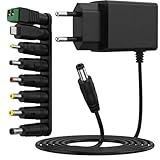 Performance Stable et Sécurité Maximale: Grâce à ses circuits de protection avancés contre les surtensions, les surintensités, les courts-circuits et les surcharges, cet chargeur universel 6V 1000mA garantit une alimentation électrique constante et sécurisée. Il protège ainsi vos appareils sensibles comme les tensiomètres, les jouets électroniques pour enfants ou les éclairages LED contre les dommages électriques imprévisibles