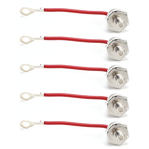 5 Unidades de módulo en Espiral de latón para diodo rectificador, diodo rectificador de Alta Potencia de sobretensión con tensión inversa de 1200 V, polaridad Directa e inversa par