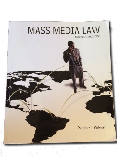 Mass Media Law 0077766024 Book Cover