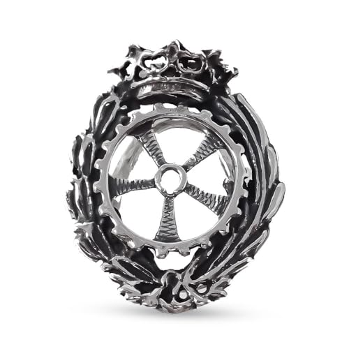 Insignia Profesional de Maestría Industrial 18mm. Plata de Ley 925m macizo escudo cierre solapero