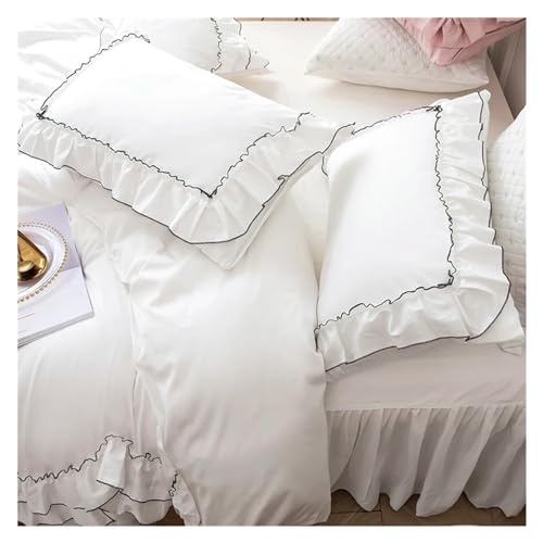 Linge de lit en coton vert style coréen avec housse de couette - 7