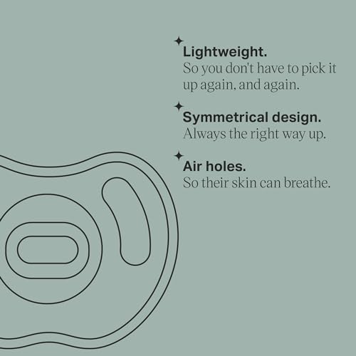 image for Tommee Tippee Ultra-Light Silicone Pacifier, 0-6 Months, Symmetrical O