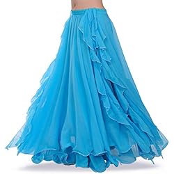 Vestuario Profesional ROYAL SMEELA Falda Danza del Vientre Mujer Traje de Falda largas la Danza del Vientre Vestido Falda chifón de práctica de Baile Ropa de Rendimiento Falda Flamenca Disfraz Mujer