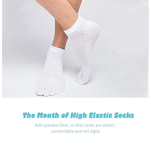 LZYMSZ 5 Coppie Uomini Calzini Cinque Dita Calze