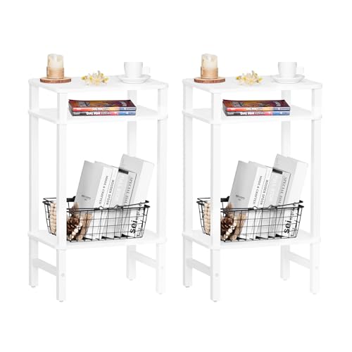 YUFAM Side Table End Table Tall Night Stand 3-Tier 2