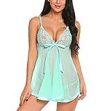 RTRDE Garter Set, Lingerie for Women Sexy Naughty Outfits Sex/Play Women’S Costumes Ladies Underwear Corsets Bowknot Lace Steel Fashion Muslin Corset Underwear Suit Costume Woman (XXL, Mint Green)