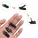 Lyeteung 25 Stücke Zelt Clips, Kunststoff Krokodil Klammern Planenhalter Clips, Plane Clips, Planen-Klemmen, Winddichte Markisen Clips für Outdoor, Schwarz
