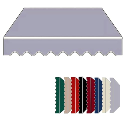 Toile de rechange rétractable 600 x 400 cm gris contre le soleil - 2