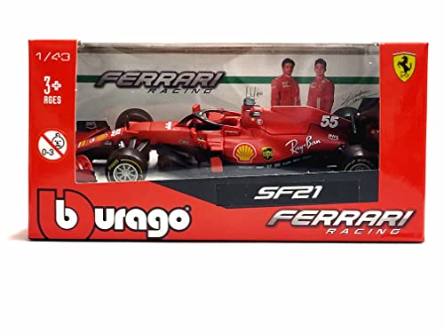Miniatura F1 Carlos Sainz #55 Ferrari Racing Sf21 2021 1:43
