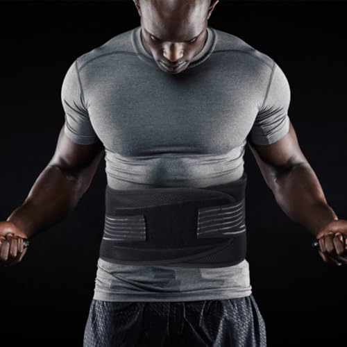 Cinturón lumbar de nylon y acero con soporte ajustable para running 5