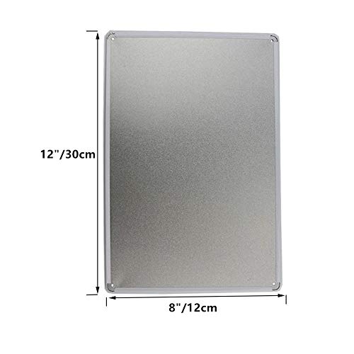 Doublewood 2 Pack Barber Shop Theme Tin Sign Metal Wall Signs Metal Sign For Salon & Barbershop Decor 12" X 8" (Barber Shop) #TOP6