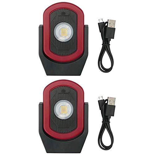 Maxxeon MXN00810 WorkStar Cyclops USB-C Rechargeable LED Work Light, Pack of 2 Lights