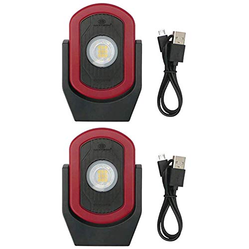 snap on led work light - Maxxeon MXN00810 WorkStar Cyclops USB-C Rechargeable LED Work Light, Pack of 2 Lights