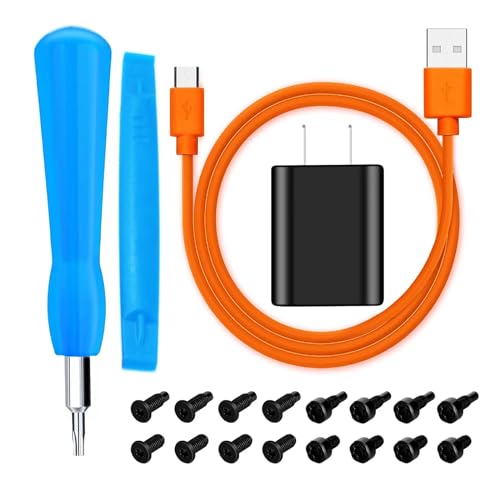 Fast Wall Charger & Replacement Screw Kit for Ring
