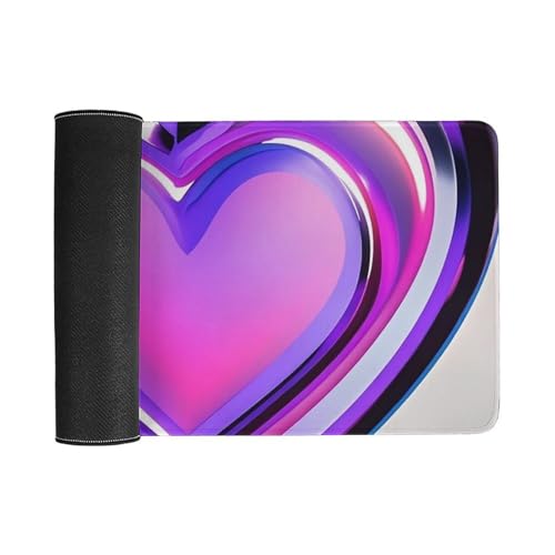 Mouse Pad Purple Hearts Gaming Grande 30x60 cm Antideslizante miniatura 3