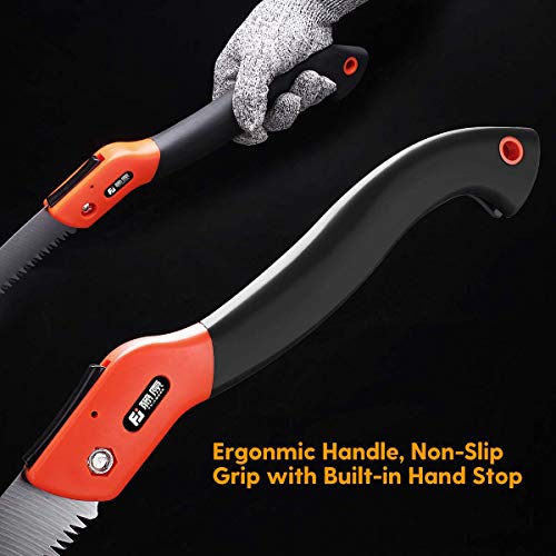 FUJIWARA Folding Pruning Saw 10 Inch Hand Saws Blade for Wood Branches