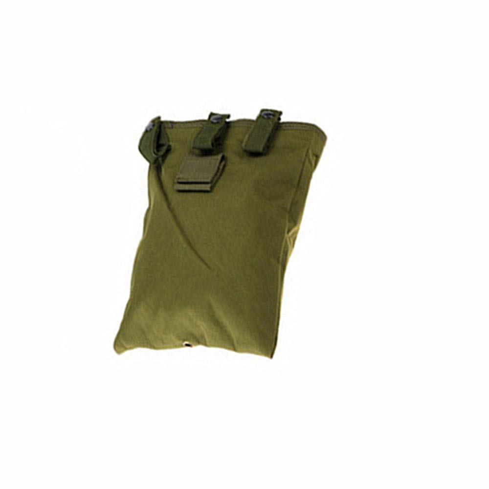 HWZ Tactical Military MOLLE Magazine Mag Pouch Tool Dump Drop Bag Recovery Big Recycle Pouch (Green)