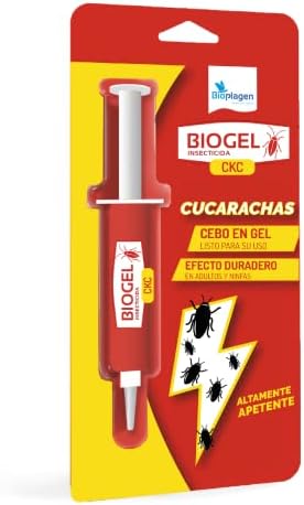 Biogel CKC | Cebo insecticida en gel para uso contra cucarachas | Formulado con atrayentes específicos | Mantiene su acción por tiempo prolongado | Formato 10 gr