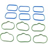 Upper and Lower Intake Plenum Gasket for Jeep Wrangler 2012-2020 | 6 Cylinder | 3.2L/3.6L Engine | Replacement for 5184331AC | 5184562AC