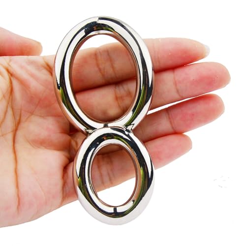 Genérico Accesorio de Entrenamiento para Hombre con Anillo Curvo en Forma de 8, diseñado para Adaptarse a los contornos del cuerpo-ESRF84 (Plateado)