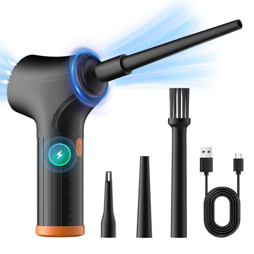 Spolverino ad aria compressa, pulitore soffiatore portatile a 3 Velocità per PC, Air Duster...