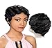 Produktbild Finger Wave Wig Short Human Hair Wigs For Black Women Short Bob Human Hair Wigs Ocean Wave Human Hair Wigs Natual Color(#2)