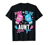 boxer rosa o blu aunt loves you boxing gender reveal maglietta