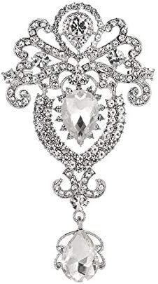 GOHOSilver-Tone Intricate Brooch