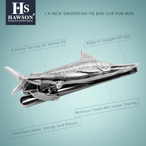 HAWSON Various Tie Clips for Men Unique, Funny Novelty Mens Tie Bar, Personalized Tie Pins for Men, Theme Wedding Party Gifts3