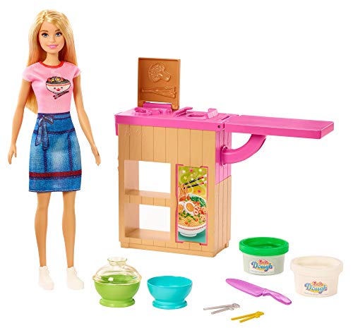 ​Barbie Noodle Bar Playset with Blonde Doll, Workstation and Accessories