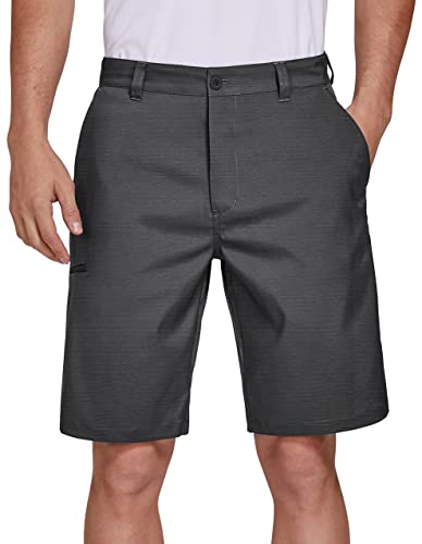 PULI Men's Golf Hybrid Dress Shorts Casual Summer Stretch Flat Fr...