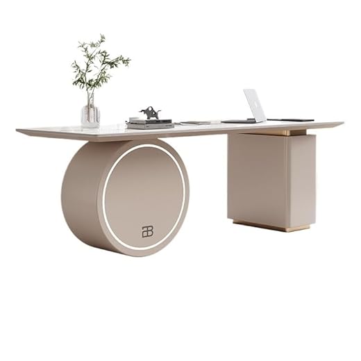 GENHAOSAN Bureau De Jeu Bureau d'étude en Ardoise de Luxe léger, Bureau d'ordinateur Moderne et Simple, Bureau de Consultation for Salon de beauté Bureau pour Chambre(160 * 70 * 75cm)