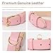 HEELE Hundehalsband Leder Hundehalsband mit gepolstert und echtes Leder, Verstellbar, Halsband für Welpen Kleine Hunde, Rosa, XS