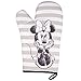 Disney Mickey and Minnie Mouse Set of Two Oven Mitts w Sketch Art Design - Heat Resistant - 100% Cotton - Pair