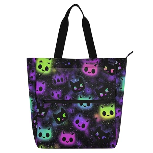 Bolsa de libros espaciosa y ligera con cremallera, ideal para llevar útiles y juguetes