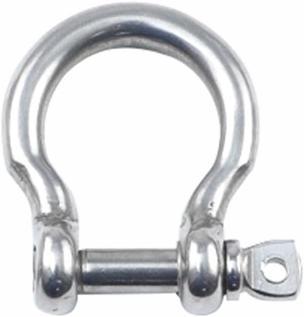 304 Stainless Steel D Ring Shackle Lock for Heavy Duty Construction,Vehicle Recovery, Outdoor Camping, Hauling (M28)