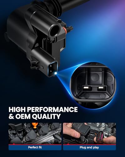 Image of KAX Ignition Coils & Spark Plugs Set Fit for Ram 1500, Durango | (w /tool) Ram 1500 2003-05 5.7L, Durango 2004-05 5.7L, Ram 2500 2003-05 5.7L, 300 2005 5.7L, Grand Cherokee 2005 5.7L UF378
