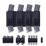 CLTAC Magazine Holder Insert Pouch Elastic Holster for 9mm SMG MP5 MP9 Mag with Hook & Loop Fastener for MK5 D3CRM Ferro Tactical Chest Rig Range Bag Gun Safe Door Organizer