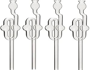 Lilawelt24 Gärröhrchen aus Glas 4er Set